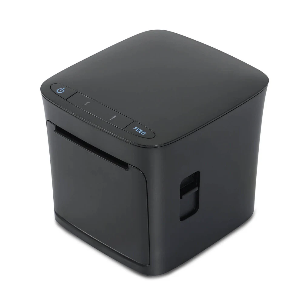 Чековый принтер MERTECH F91 RS232, USB, Ethernet Black Ширина печати: до 80 мм Автоотрезчик: гильотинного типа Скорость печати: 200 мм/сек Интерфейсы: USB, RS232, LAN Цвет: Черный