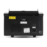 Мультивалютный счетчик банкнот MERTECH C-3000 Black Скорость счета: до 1000 Виды детекции: УФ, ИК, по размеру Приемный лоток:140 шт Загрузочный лоток: 250 шт Цвет: Белый Габариты: 246х290х180мм Вес: