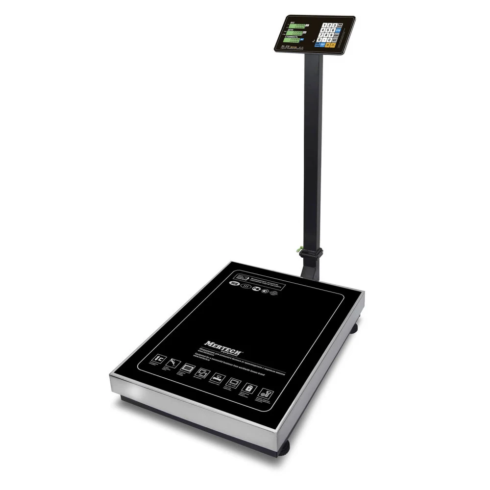 Торговые напольные весы M-ER 333 ACLP-600.200 "TRADER" с расч. стоимости LCD "Индикация: ЖКИ Габариты: 920х600х910 мм Платформа: 600x800 мм Вес: 22,5 кгМаксимальный вес: 600 кг Минимальный вес: 4 кг