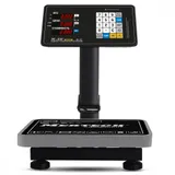 Торговые напольные весы M-ER 333 ACPU-60.20 с расч. стоимости LED Индикация: Светодиодная Габариты: 565х345х440 мм Платформа: 300x350 мм Максимальный вес: 60 кг Минимальный вес: 400 г