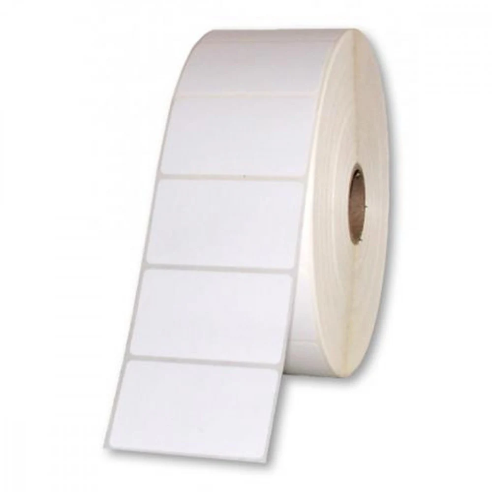 LABEL, POLYPROPYLENE, 44X19MM THERMAL TRANSFER, MATTE WHITE POLYPROPYLENE, PERMANENT ADHESIVE, 76MM CORE, RFID, 5000 LABELS/ROLL