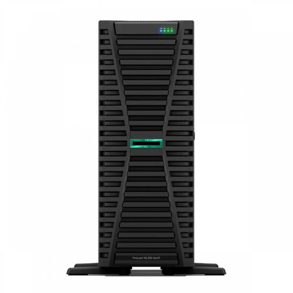 Сервер HPE/ML350 Gen11/1/Xeon Silver/4509Y (8C/16T 22.5Mb)/2,6 GHz/2x32Gb/MR408i/8SFF/2x480 Gb SSD RI/4x1GbE/2x1000W Titanium P81775-425