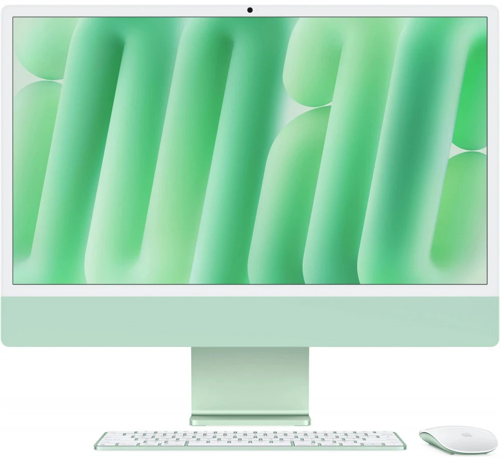 Моноблок мультимедийный APPLE iMac 24 2024 (MWUY3)/23.5/Apple M4 10-Core/16/256/10-Core/MacOS/Green