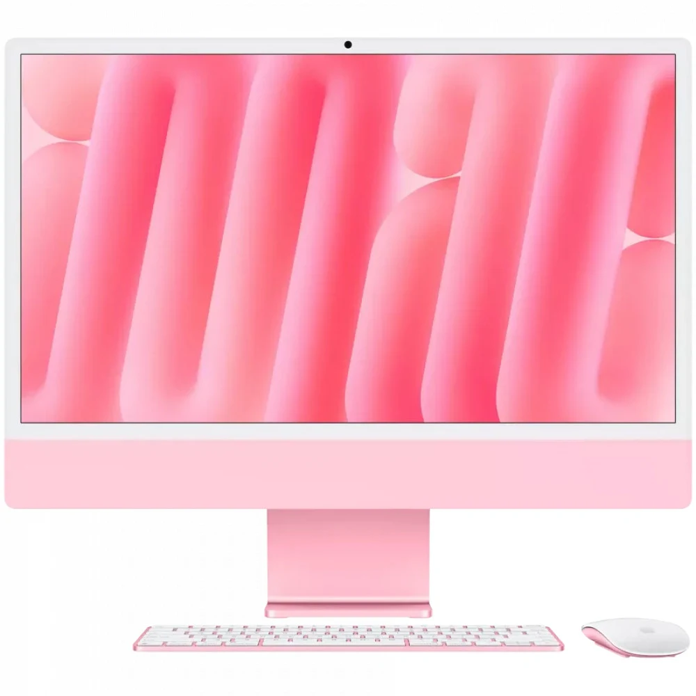 24-inch iMac with Retina 4.5K display: Apple M4 chip with 10‑core CPU and 10‑core GPU, 16GB, 256GB SSD - Pink,Model A3137