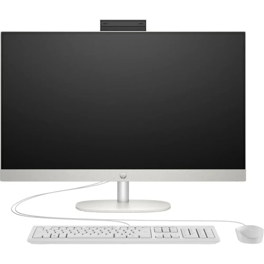 Моноблок HP 24-cr0077ci 23.8" Full HD i7 1355U (1.7) 16Gb SSD512Gb Iris Xe без ОС GbitEth WiFi BT 90W клавиатура мышь Cam белый 1920x1080