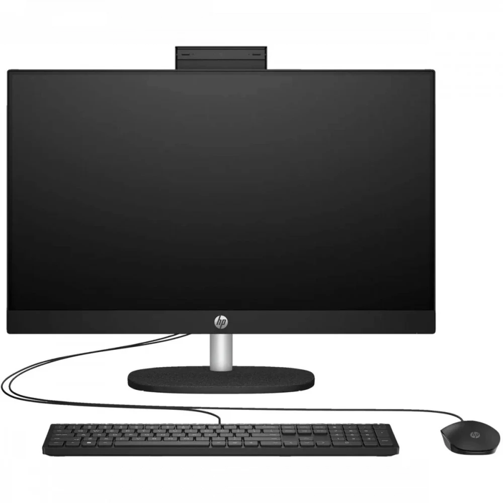 Моноблок HP 24-cr2053ci 23.8" Full HD Core Ultra 5 225U (1.5) 16Gb SSD512Gb Graphics без ОС GbitEth WiFi BT 90W клавиатура мышь Cam черный 1920x1080