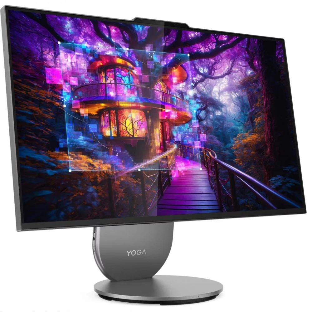 Моноблок Lenovo Yoga AIO 27IAH10 27" QHD (2560x1440) IPS 400N 120Hz, Ultra 9 285H, 32GB LPDDR5x-7467, 1TB SSD M.2, NVIDIA RTX 4050 6GB, WiFi7, BT, Wireless KB&Mouse, Win 11 Home Rus, Luna Grey, 1Y