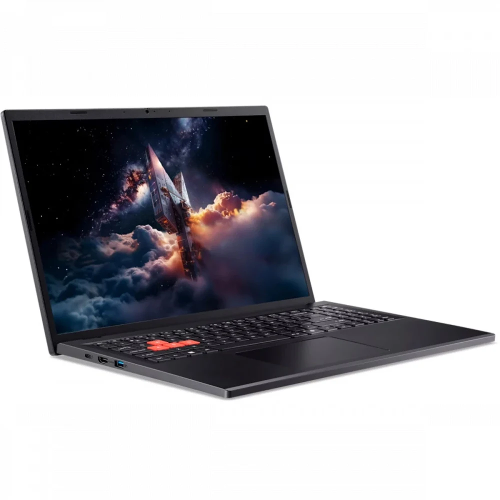 Ноутбук Acer Nitro Lite NL16-71G-539D Core 5 210H 16Gb SSD512Gb NVIDIA GeForce RTX4050 6Gb 16" IPS WUXGA (1920x1200) без ОС black WiFi BT Cam 4574mAh (NH.DAECD.002)