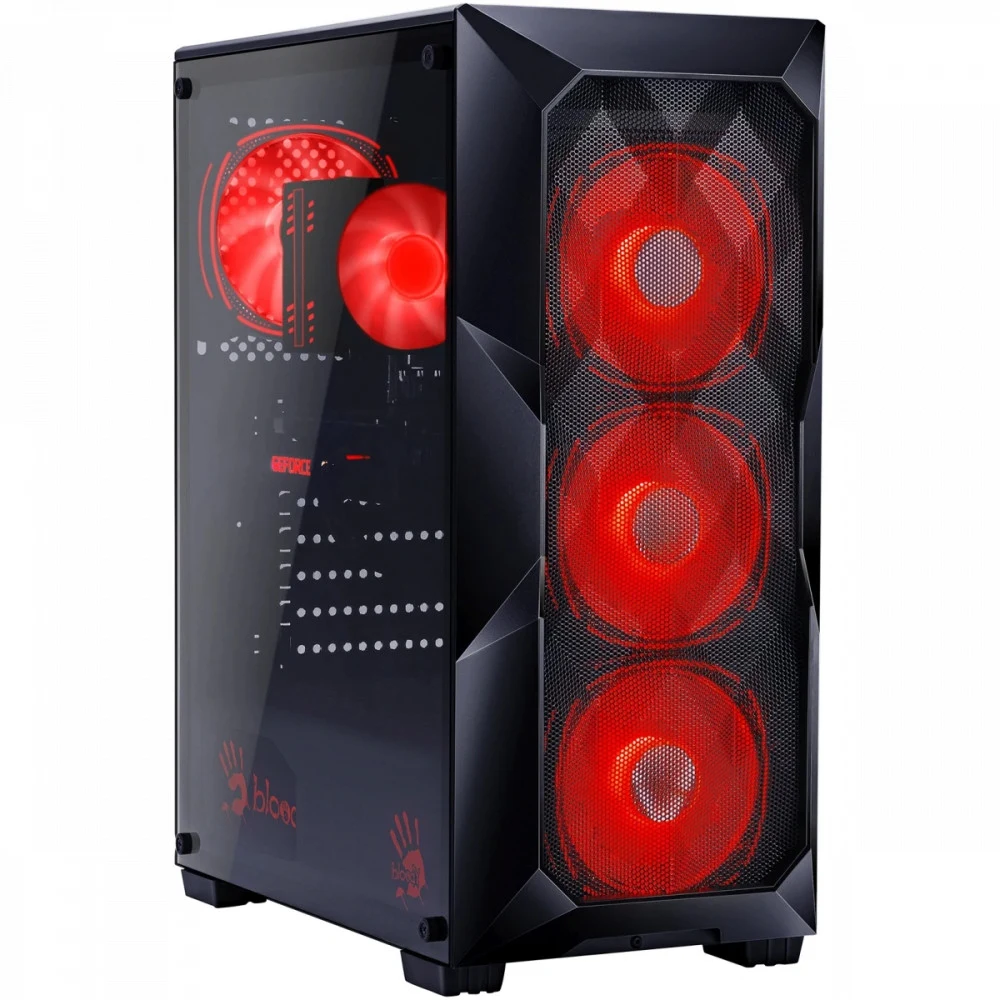 ПК Bloody BD-PC RAB84V2 TWR Ryzen 7 7700 (3.8) 32Gb SSD1Tb RTX5070 12Gb Windows 11 Home 64 2.5xGbitEth 650W черный (RUS) (2142128)