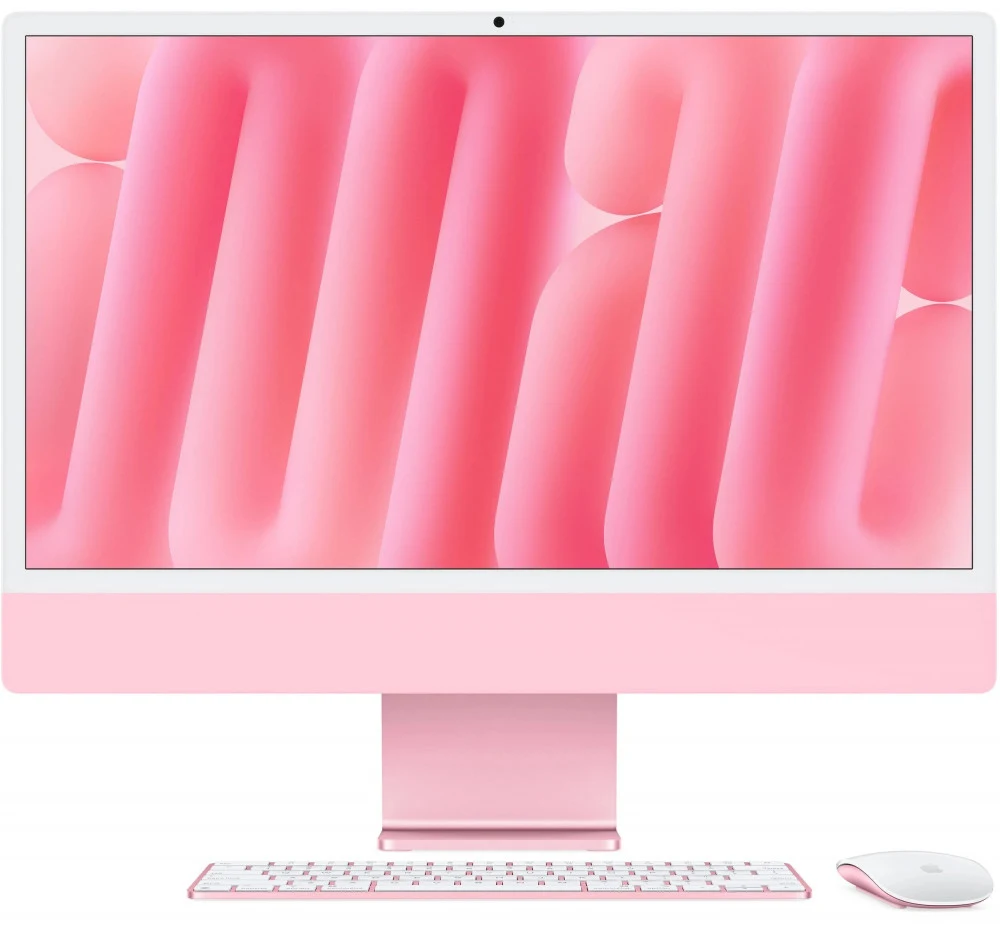 Моноблок мультимедийный APPLE iMac 24 2024 (MWUG3)/23.5/Apple M4 8-Core/16/256/8-Core/MacOS/Pink