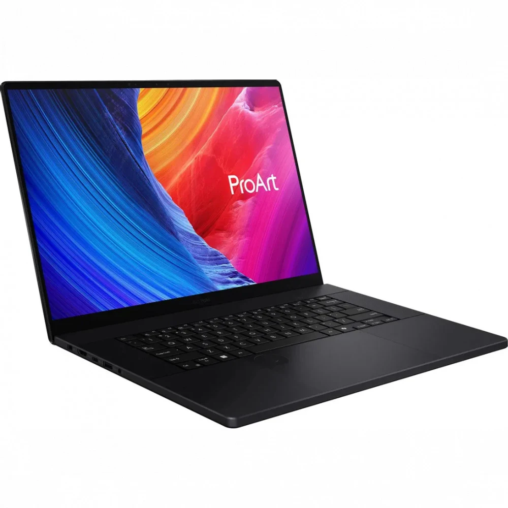 Ноутбук/ ASUS ProArt P16 H7606WW-SE009X 16"(3840x2400 OLED)/Touch/AMD Ryzen AI 9 HX 370(2Ghz)/65536Mb/2TbPCISSDGb/noDVD/Ext:NVIDIA GeForce RTX 5080(16384Mb)/Cam/BT/WiFi/90WHr/war 1y/1.95kg/Nano Blac