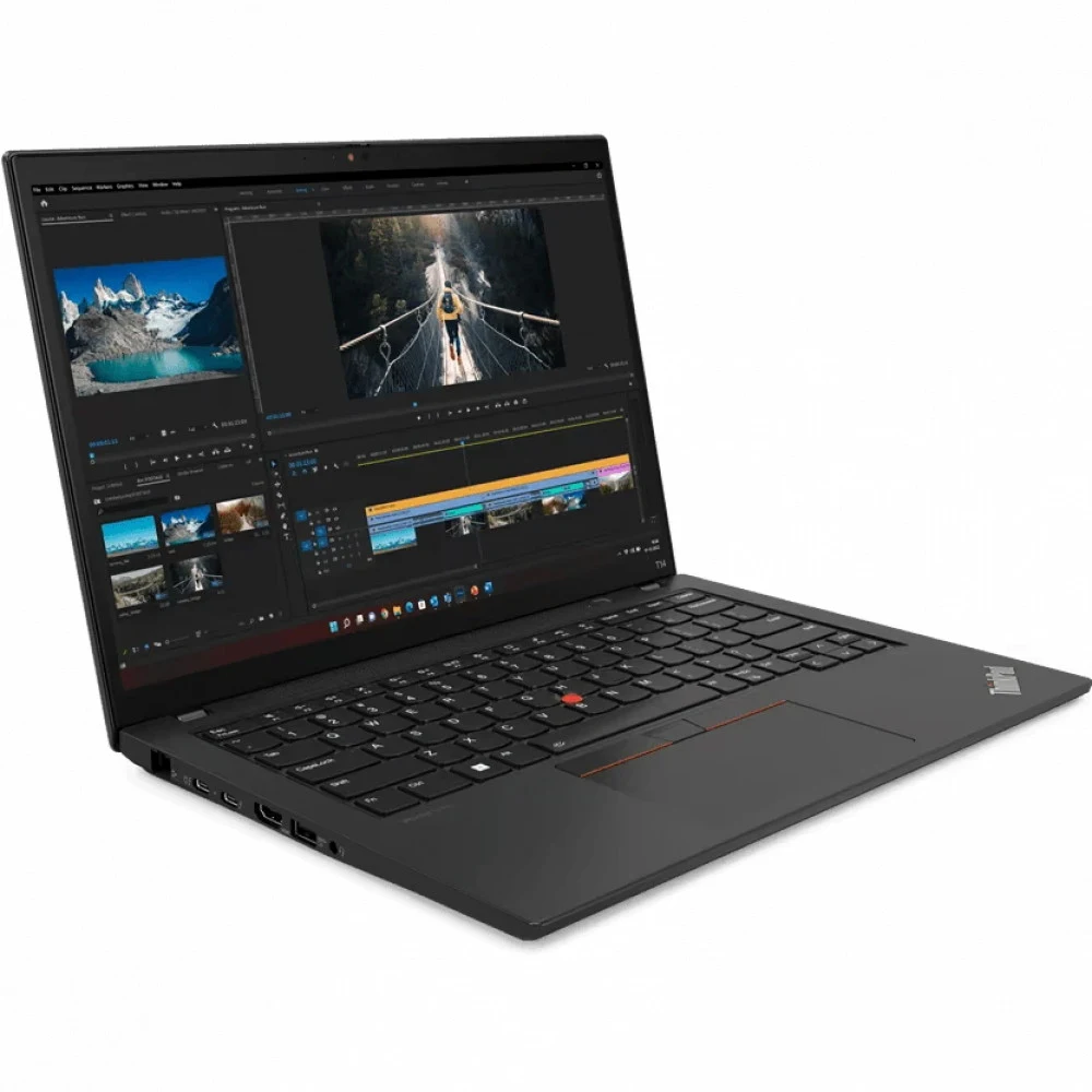 Ноутбук Lenovo ThinkPad T14 G4 Core i5 1335U 16Gb SSD1Tb Intel Iris Xe graphics 14" IPS WUXGA (1920x1200) Windows 11 Pro 64 black WiFi BT Cam (21HESGC100)