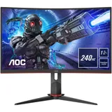 LCD AOC 31.5" C32G2ZE Gaming черный / красный {VA 1920x1080 240Hz 1ms 300cd 16:9 178/178 3000:1 8bit 2xHDMI2.0 DisplayPort1.2 FreeSync VESA}