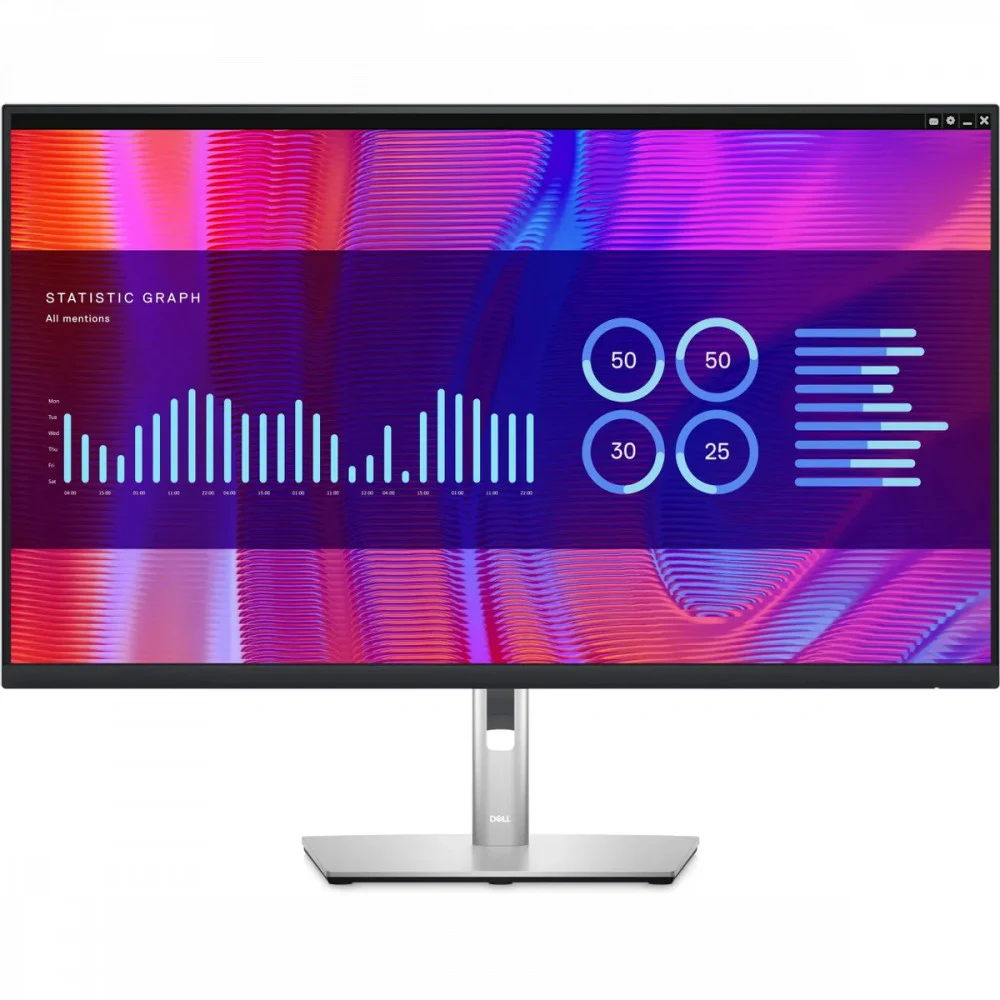 Dell 31.5" P3223DE CD S/BK (VA 16:9 350 cd/m2 1000:1 2560x1440 5ms 178/178 2xDP HDMI, USB-C 4xUSB RJ45 Swiv HAS Pivot)