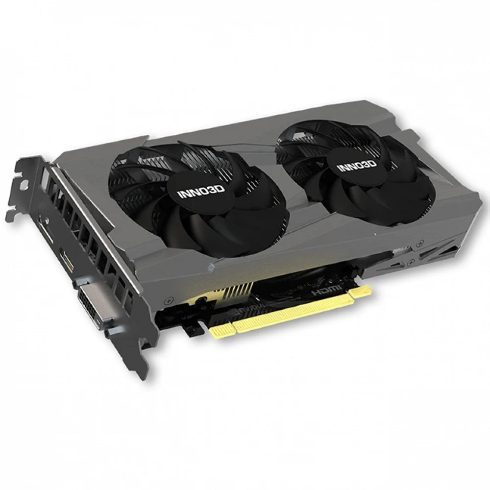 Видеокарта Inno3D GeForce RTX3050 TWIN X2 V2, 6G GDDR6 96-bit HDMI DP DVI N30502-06D6-1880VA60