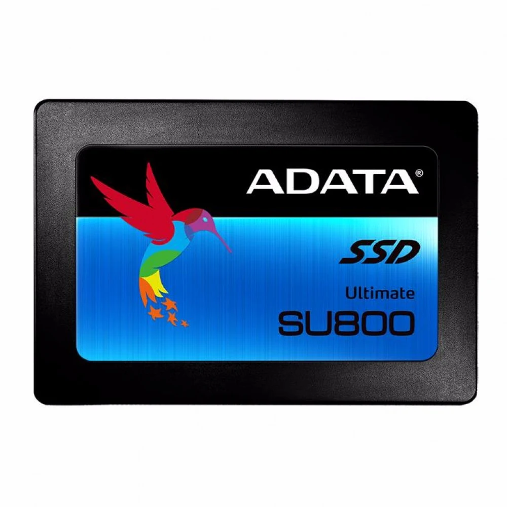 Твердотельный накопитель SSD ADATA Ultimate SU800 ASU800SS-512GT-C 512GB 2.5" Client SATA 6Gb/s, 560/520, IOPS 85/85K, MTBF 2M, 3D V-NAND TLC, 400TBW, Adapter 2.5" (7mm to 9.5mm), Retail (967267)