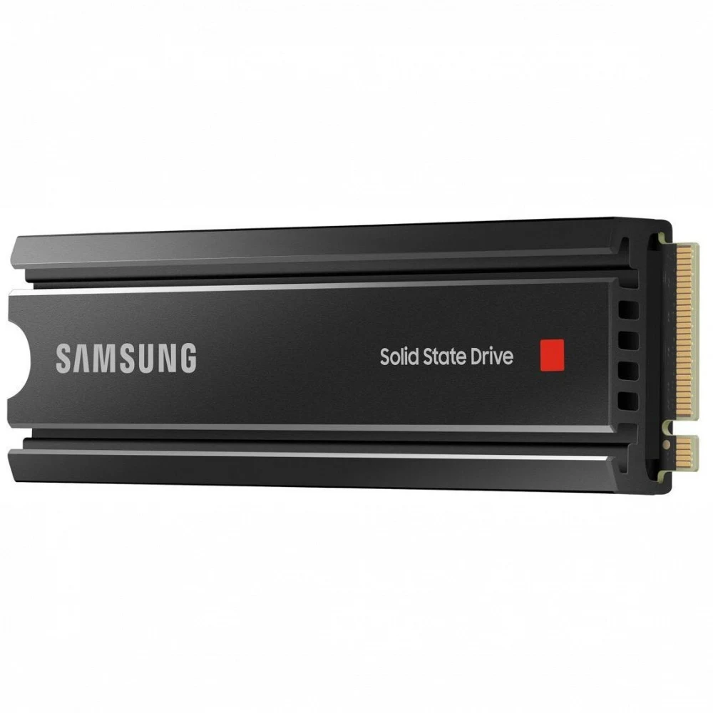 M.2 2280 1TB Samsung 980 PRO Black Client SSD MZ-V8P1T0 PCIe Gen4x4 with NVMe, 7000/5000, IOPS 1000/1000K, MTBF 1.5M, 3D NAND TLC, 1024MB, 600TBW, 0,33DWPD, Heat Sink, RTL (837683)