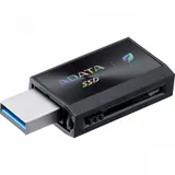 Твердотельный накопитель/ ADATA External SSD SC730, 1000GB, Type-C, Type-A, USB 3.2 Gen2, R/W 600/600 MB/s, 36.8x23.8x9.7mm, Black (5 лет)