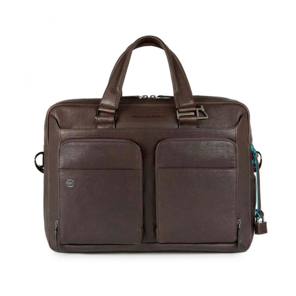 Сумка мужская Piquadro Black Square CA2849B3/TM с отделением для ноутбука 15" темно-коричневая натур.кожа