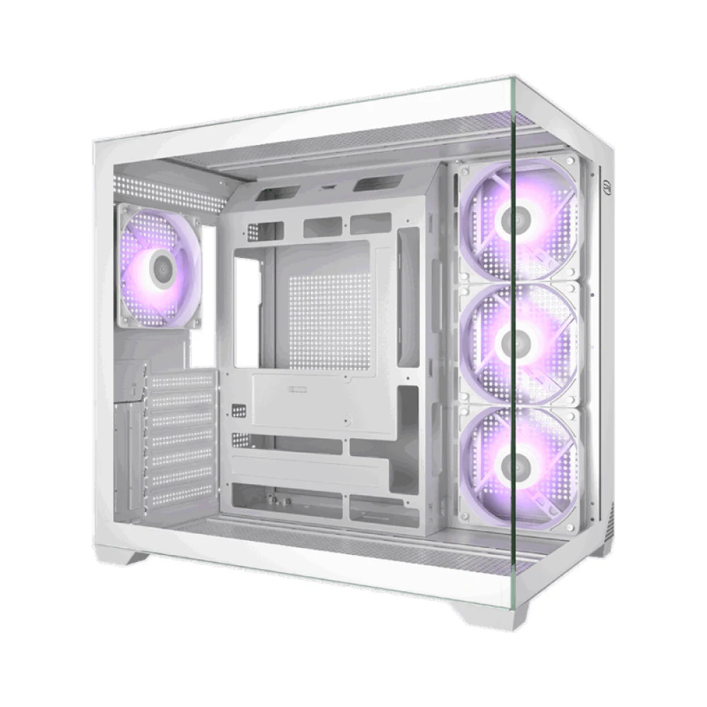 Корпус без блока питания/ Case PCCooler C3T700 ARGB WH, Midi-Tower, TG, 4x120mm ARGB, 1xUSB-A 3.0 + 1xUSB-A 2.0 + 1xUSB-C, ATX, mATX, mITX White