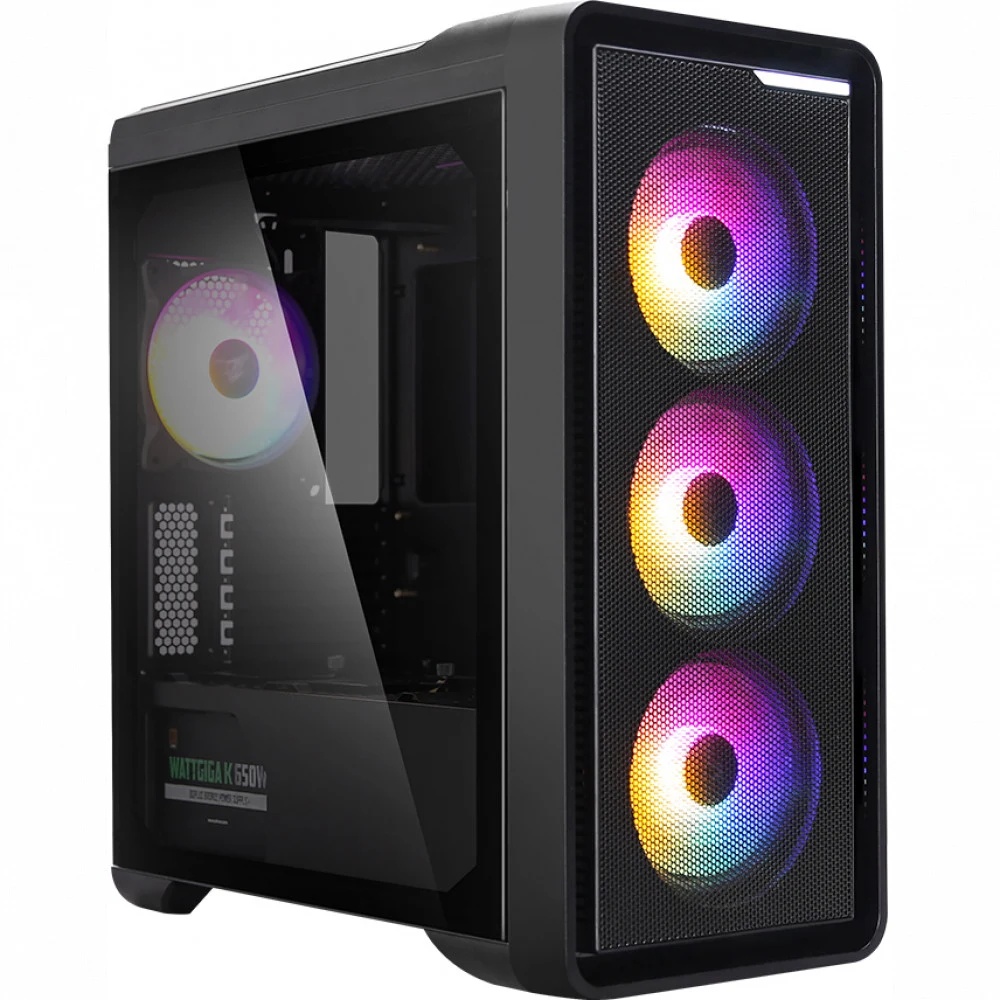 Компьютерный корпус, Zalman, M3 PLUS RGB, Mini Tower, mATX / Mini-ITX, USB 3.0*1/2.0*2, Audio/Mic, Кулер 4*12см RGB LED, Высота процессорного куллера до 165 мм, Длина VGA до 330 мм, Количество отсек