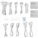 Блок питания, GamerStorm, PQ1200G, 1200W, ATX 3.1, Gold, APFC, 20+4 pin, 2*4+4pin, 9*Sata, 3*Molex, 4*PCI-E 6+2 pin, 1*12V-2x6, Модульный, Вентилятор 12 см, Кабель питания, Белый