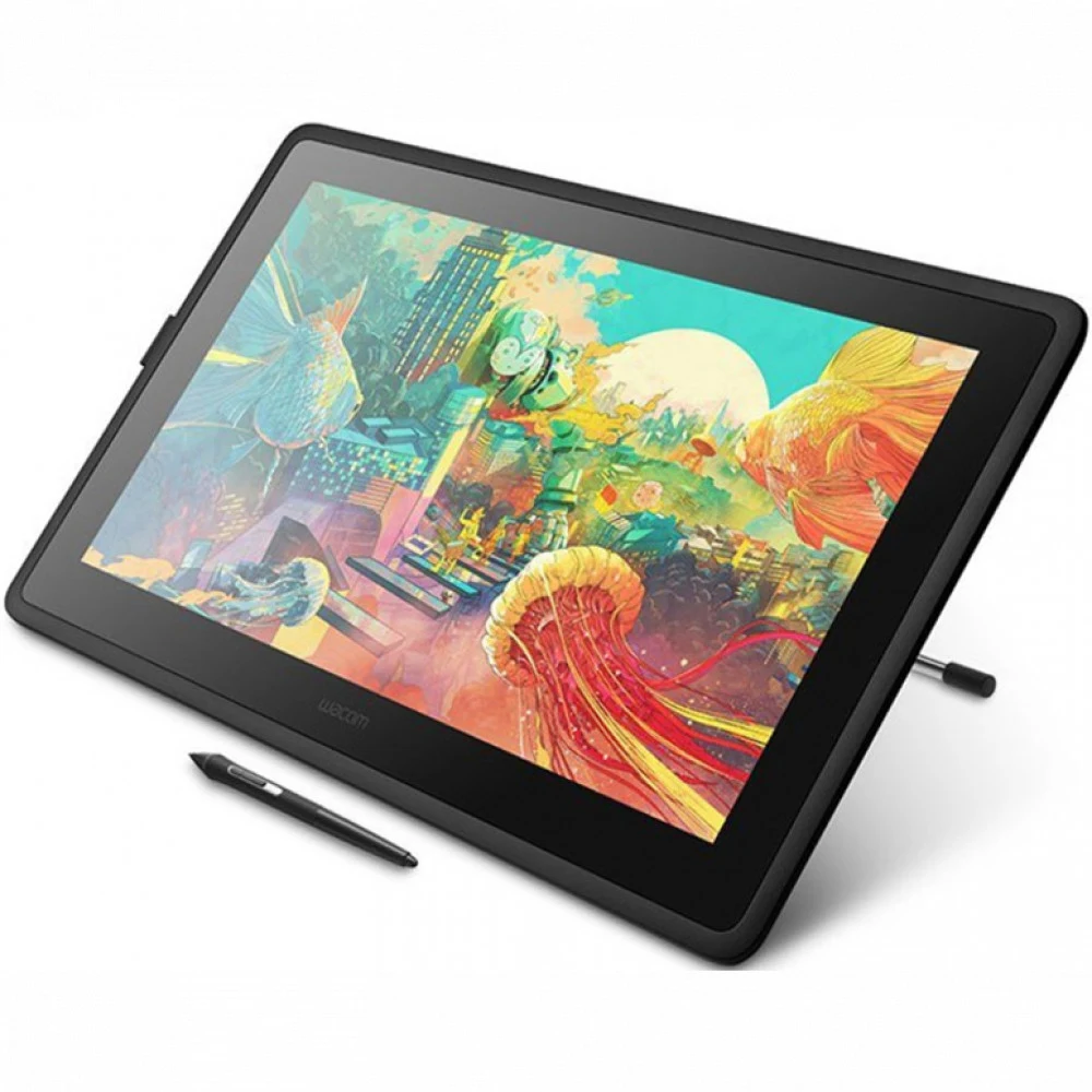 Графический планшет, Wacom, Cintiq 22 (DTK-2260K0A), Разрешение 1920*1080, Размер рабочей области 476*268 мм, USB, HDMI, Размер 570*359*40 мм, Чёрный