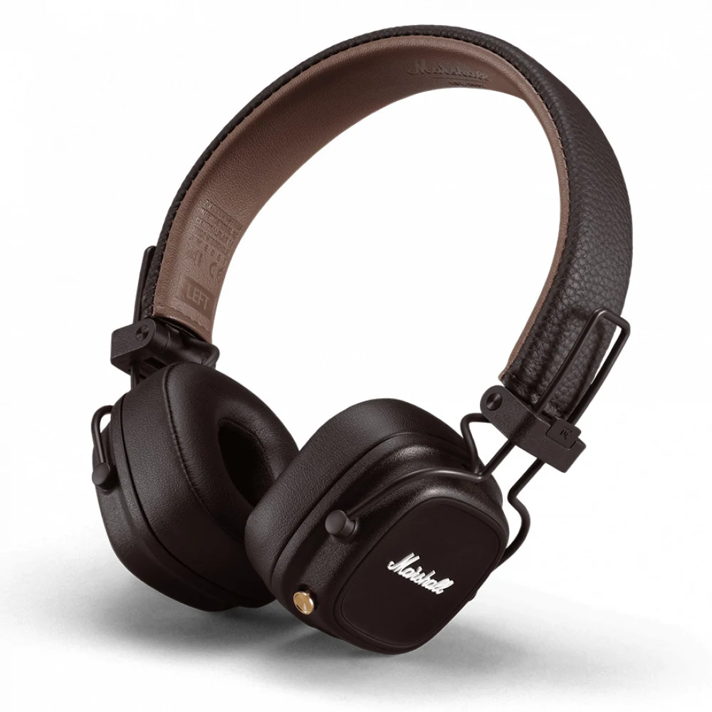 Гарнитура накладные Marshall Major IV коричневый беспроводные bluetooth оголовье (MAJOR IV BROWN)