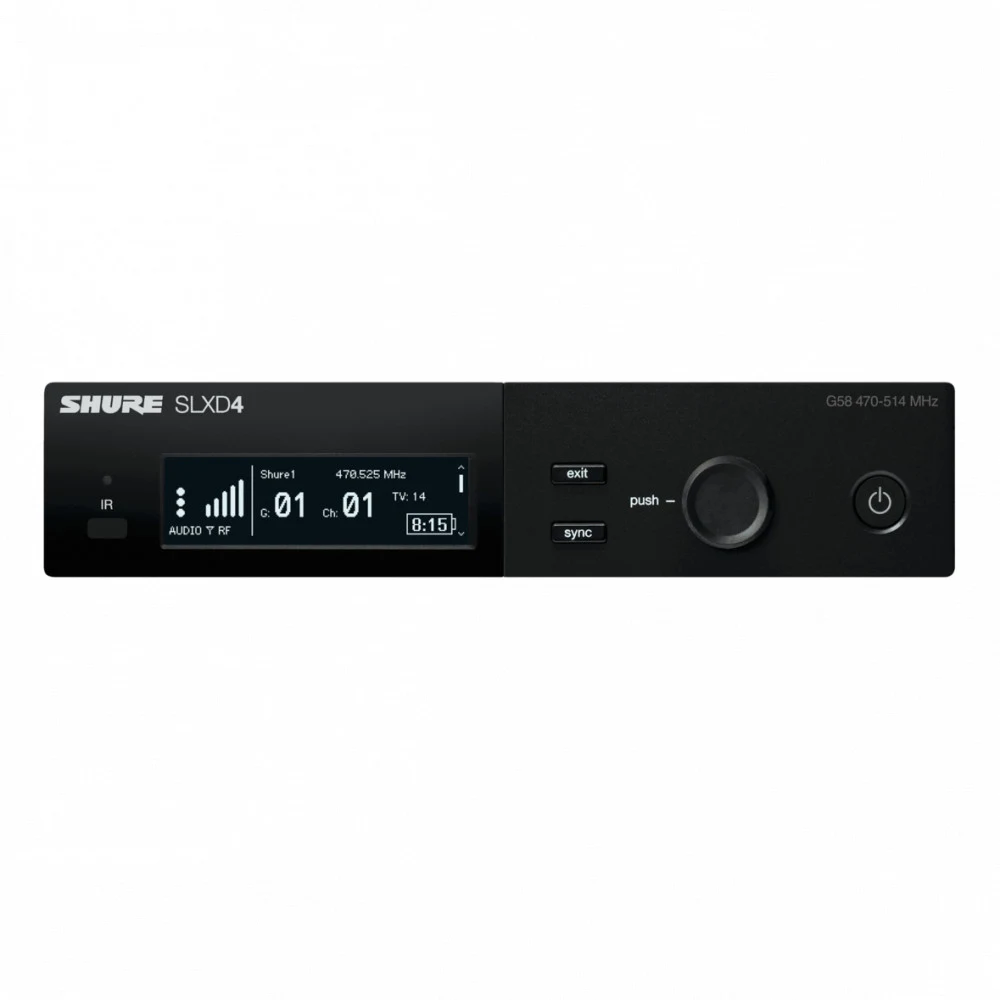 Цифровой приёмник SHURE [SLXD4E=-H56] одноканальный, частота UHF 518-562 МГц