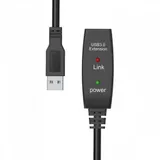 Кабель-адаптер USB3.0-repeater, удлинительный активный <Am-->Af> 15м Aopen/qust<ACU827A-15M>