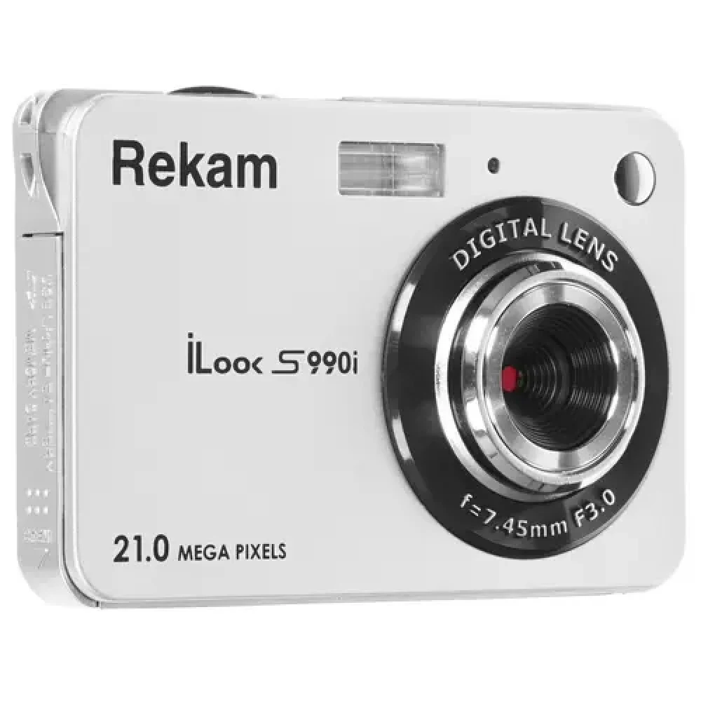 Фотоаппарат Rekam iLook S990i серебристый 21Mpix 2.7" 720p SDHC/MMC CMOS IS el/Li-Ion