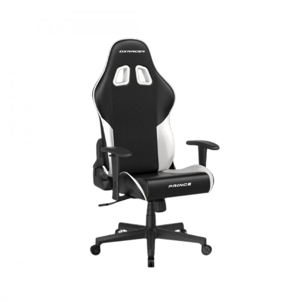 Игровое компьютерное кресло, DX Racer, GC/LPF24LTC/NW, Prince series, Грузоподъемность 90 кг, Эко-кожа и винил PU,PVC, Вид наполнителя: губчатая пена высокой плотности (54 кг/м), Металлическая основ