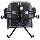 Кресло игровое Бюрократ VIKING KNIGHT Fabric синий Light-27 с подголов. крестовина металл