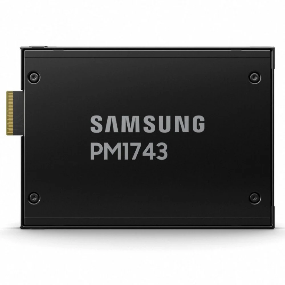 Твердотельный накопитель Samsung Enterprise SSD, 2.5"(SFF/U.3) 15mm, PM1743, 7680GB, NVMe PCIe 5.0 1x4, DP 2x2, R14000/W6000Mb/s, IOPS(R4K) 2500K/300K, MTBF 2,5M, 1DWPD/5Y, TBW 14016TB, OEM