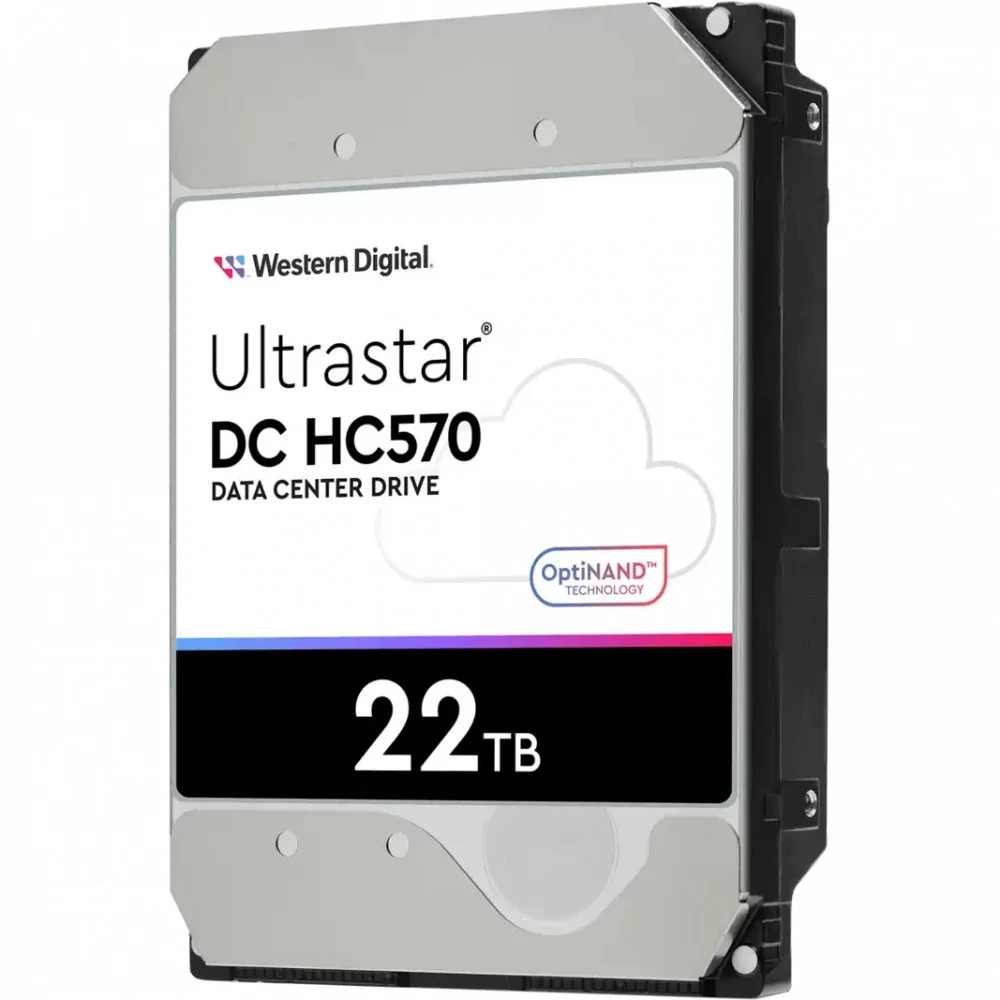 Жесткий диск WD SAS 3.0 22TB 0F48052 WUH722222AL5204 Server Ultrastar DC HC570 512E (7200rpm) 512Mb 3.5" [0F48052]