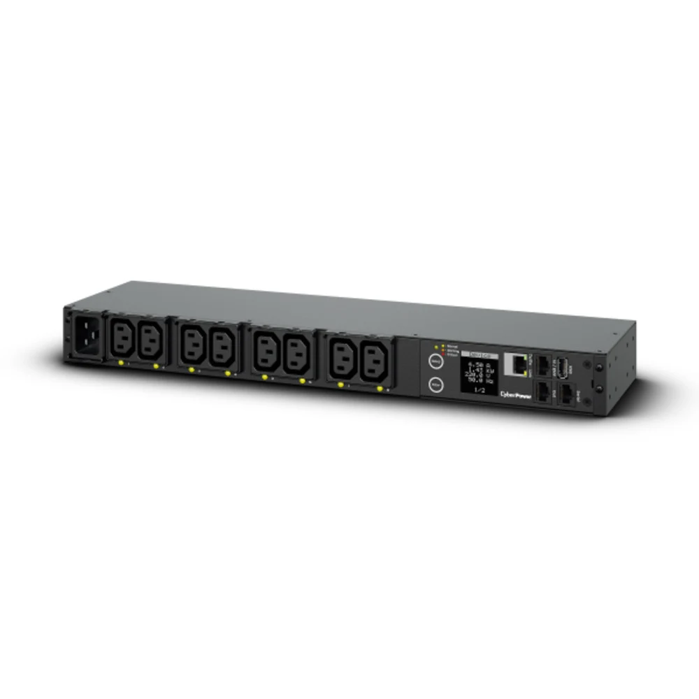 Панель питания распределительная CyberPower PDU PDU41005 (PDU20SWHVIEC8FNET) Switched, 1U type, 16Amp, plug IEC 320 C20, (8) IEC 320 C13 -EOL