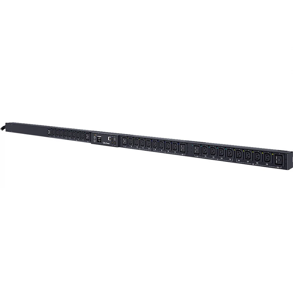 Панель питания распределительная CyberPower PDU PDU83401 3ph 0U, Switched MBO 11.5kW/16A,SNMP, plug IEC 309-16A (24) IEC 320 C13 (6) IEC 320 C19 NEW