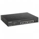 Коммутатор D-Link DGS-1100-10MPPV2/A 8G 2SFP 8PoE+ настраиваемый
