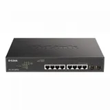 Коммутатор D-Link DGS-1100-10MPPV2/A 8G 2SFP 8PoE+ настраиваемый