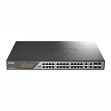 Сетевой коммутатор/ Smart L2 Surveillance Switch 24х1000Base-T PoE (8 PoE ports 802.3bt 90W), 4xCombo 1000Base-T PoE/SFP, PoE Budget 518W, Long-range PoE up to 250m