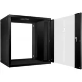 Cabeus WSC-05D-12U55/45 Шкаф телекоммуникационный настенный 19" 12U, серия LIGHT разборный, дверь стекло, цвет серый