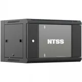 Шкаф коммутационный NTSS (NTSS-W9U6045GS-BL) настенный 9U 570x450мм пер.дв.стекл 60кг черный 20кг