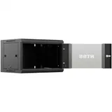 Шкаф коммутационный NTSS (NTSS-W9U6045GS-BL) настенный 9U 570x450мм пер.дв.стекл 60кг черный 20кг