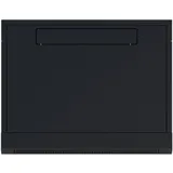Шкаф коммутационный NTSS (NTSS-W9U6045GS-BL) настенный 9U 570x450мм пер.дв.стекл 60кг черный 20кг