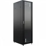 Шкаф серверный NTSS Премиум (NTSS-R42U6080GS-BL) напольный 42U 600x800мм пер.дв.стекл металл 900кг черный 710мм 99кг 1987мм IP20 сталь