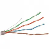Кабель ExeGate FUTP4-C6-CU-S23-IN-PVC-GY-305-FLUKE FTP 4 пары кат.6 медь, 23AWG, FLUKE® test pass, экран, бухта/катушка 305м, серый, PVC