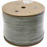 Кабель ExeGate FUTP4-C6-CU-S23-IN-PVC-GY-305-FLUKE FTP 4 пары кат.6 медь, 23AWG, FLUKE® test pass, экран, бухта/катушка 305м, серый, PVC
