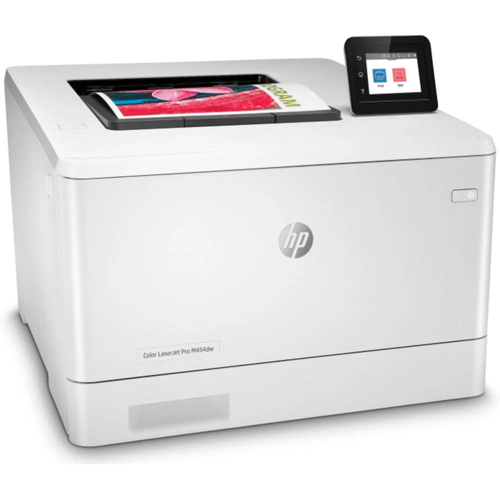 HP Color LaserJet Pro M454dw Printer (A4,600x600dpi,27(27)ppm,ImageREt3600,512Mb,Duplex, 2trays 50+250,USB 2.0/GigEth/WiFi/Bluetooth/Easy-access USB port,AirPrint, PS3, 1y warr, 4Ctgs1200pages in bo