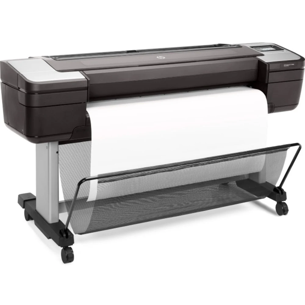 HP DesignJet T1700dr (44",2400x1200dpi, 26spp(A1), 128Gb(virtual), HDD500Gb, host USB type-A/GigEth,stand,sheet feed,2 rollfeed,autocutter, TouchScreen, 6 cartridges/3 heads,2y warr)