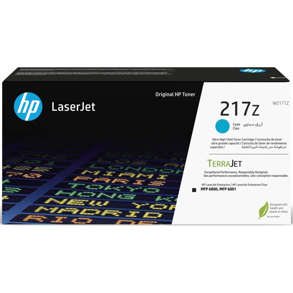W2171Z 217Z Тонер-картридж HP Ultra High Yield Cyan Original для HP LaserJet Enterprise/HP LaserJet